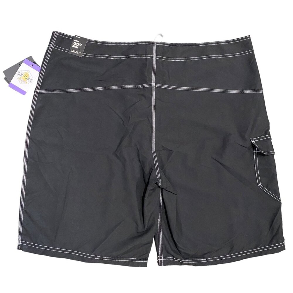 NWT Hurley Mens 42x22 Gray Swim Trunks Board Shorts Knee Length Drawstring Waist - Picture 2 of 15